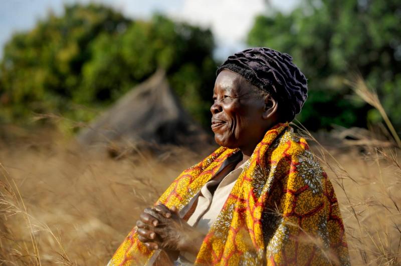 Catherine from Zambia, smiling